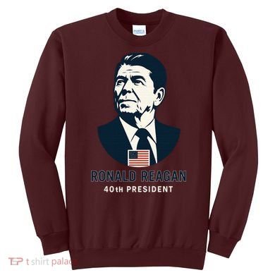 Ronald Reagan 40th President Minimalistic Sweatshirt