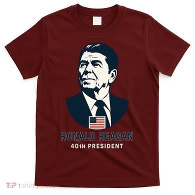 Ronald Reagan 40th President Minimalistic T-Shirt