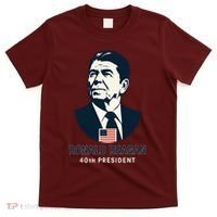 Ronald Reagan 40th President Minimalistic T-Shirt thumb 0