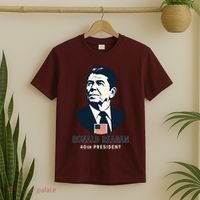 Ronald Reagan 40th President Minimalistic T-Shirt thumb 2