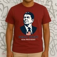 Ronald Reagan 40th President Minimalistic T-Shirt thumb 3
