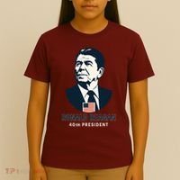 Ronald Reagan 40th President Minimalistic T-Shirt thumb 4
