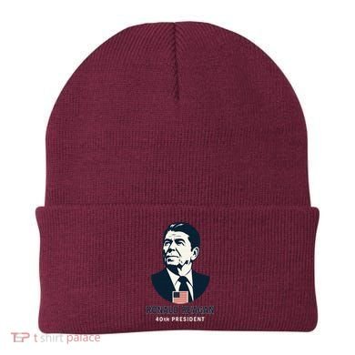 Ronald Reagan 40th President Minimalistic Beanie