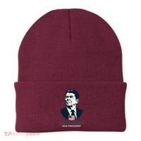Ronald Reagan 40th President Minimalistic Beanie thumb 0