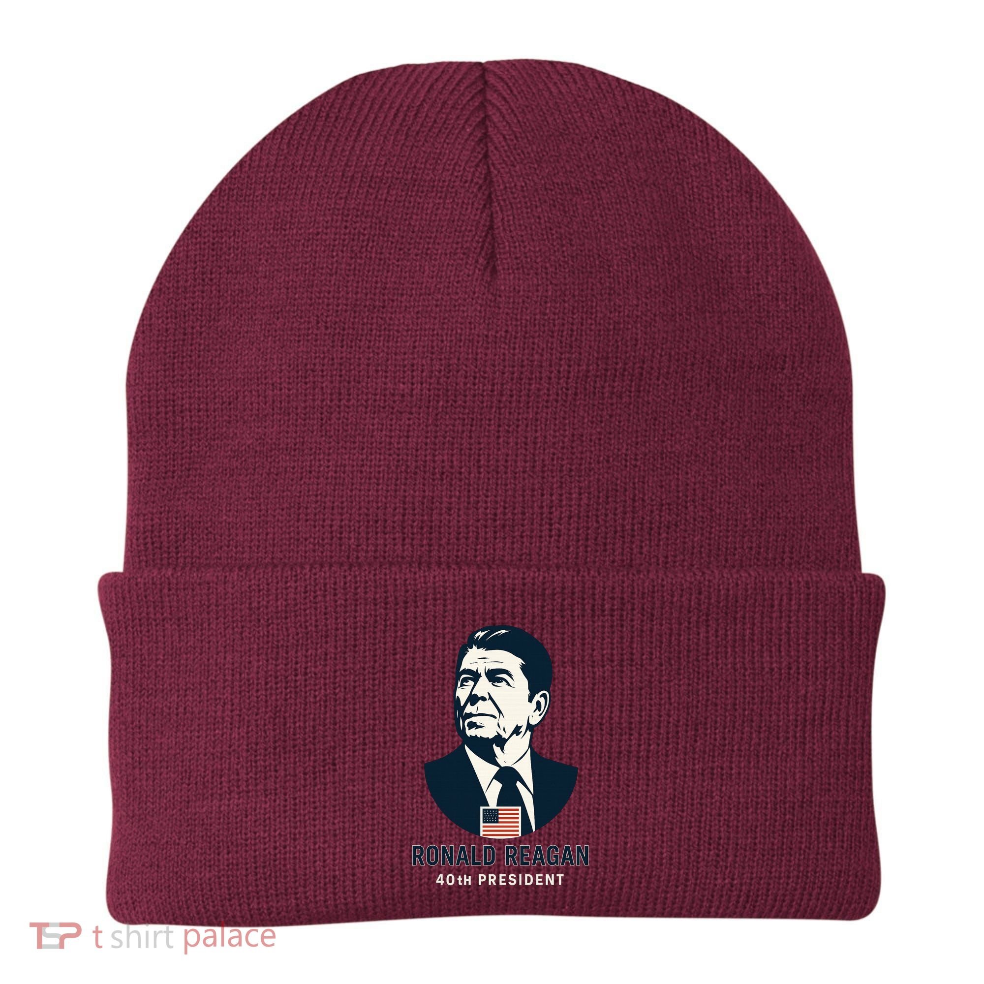Ronald Reagan 40th President Minimalistic Beanie