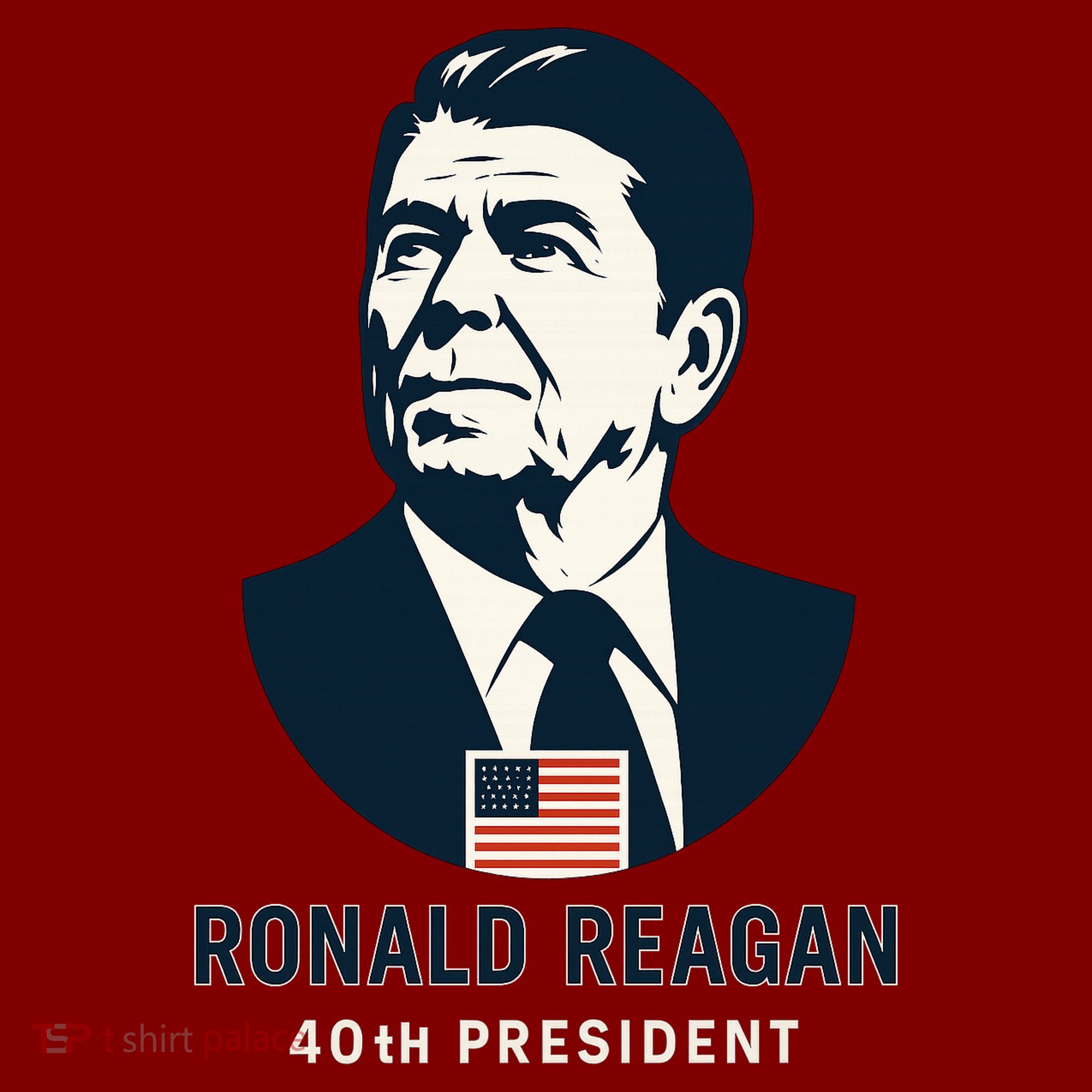 Ronald Reagan 40th President Minimalistic Beanie