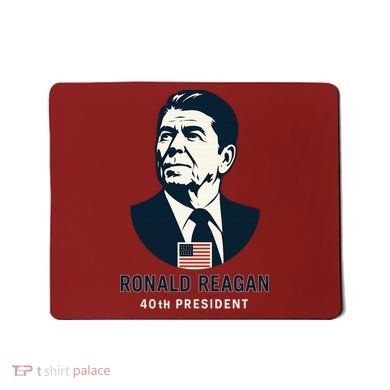 Ronald Reagan 40th President Minimalistic Mousepad