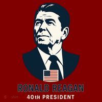 Ronald Reagan 40th President Minimalistic Hat thumb 2