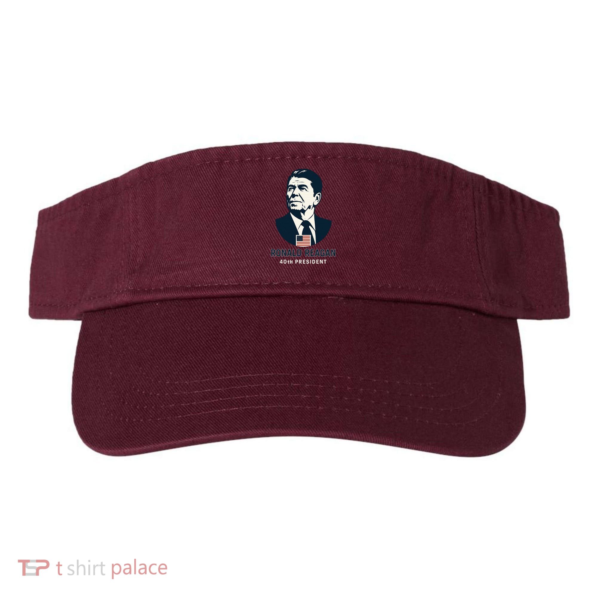 Ronald Reagan 40th President Minimalistic Visor
