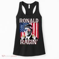 Ronald Ragin' 4th Of July Merica  American Flag Women's Tank Top thumb 0