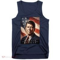 Ronald Reagan 40th President Of The United States Portrait Tank Top thumb 0