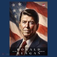 Ronald Reagan 40th President Of The United States Portrait Tank Top thumb 6