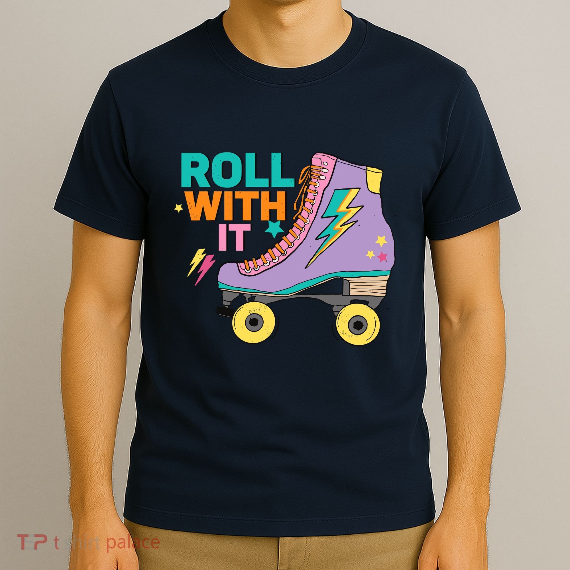 Retro Rollerskates 80S Derby Roller Skating For Teen Girl T-Shirt