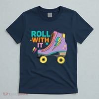 Retro Rollerskates 80S Derby Roller Skating For Teen Girl T-Shirt thumb 5