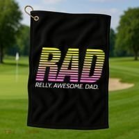 RAD Really Awesome Dad Father's Day Golf Towel thumb 1