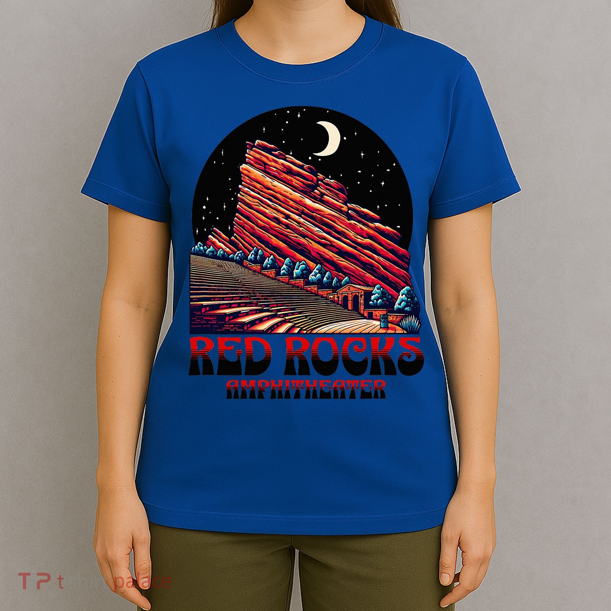 Red Rocks Amphitheater & The Moon Morrison Colorado T-Shirt