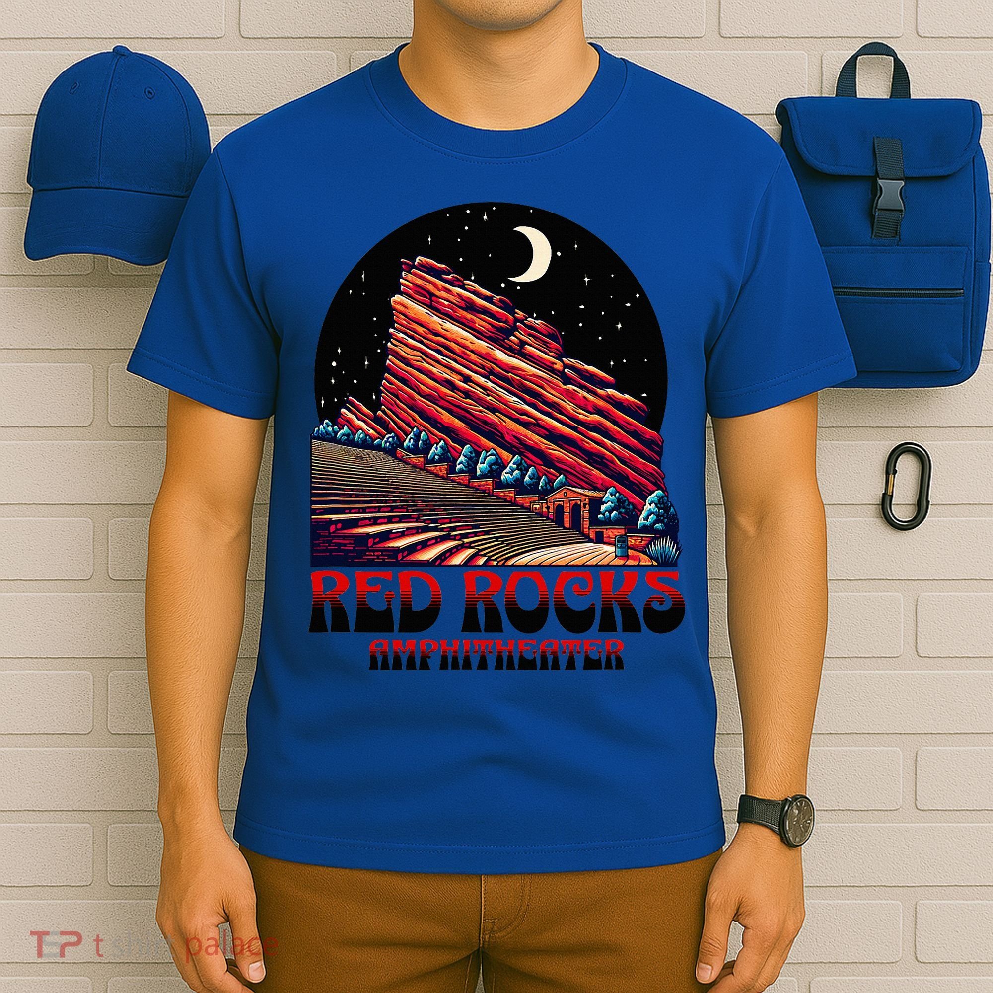 Red Rocks Amphitheater & The Moon Morrison Colorado T-Shirt