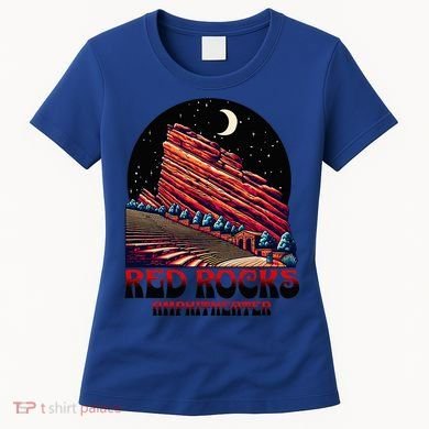 Red Rocks Amphitheater & The Moon Morrison Colorado Women's T-Shirt