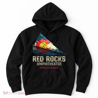 Red Rocks Amphitheater Colorado C State Flag Hoodie