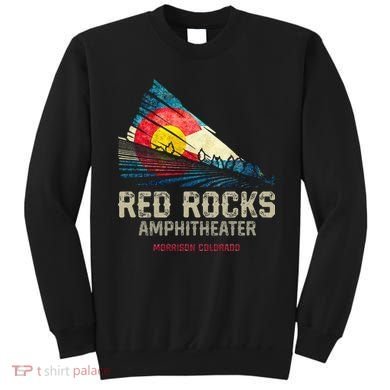 Red Rocks Amphitheater Colorado C State Flag Sweatshirt