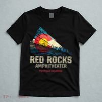 Red Rocks Amphitheater Colorado C State Flag T-Shirt thumb 5