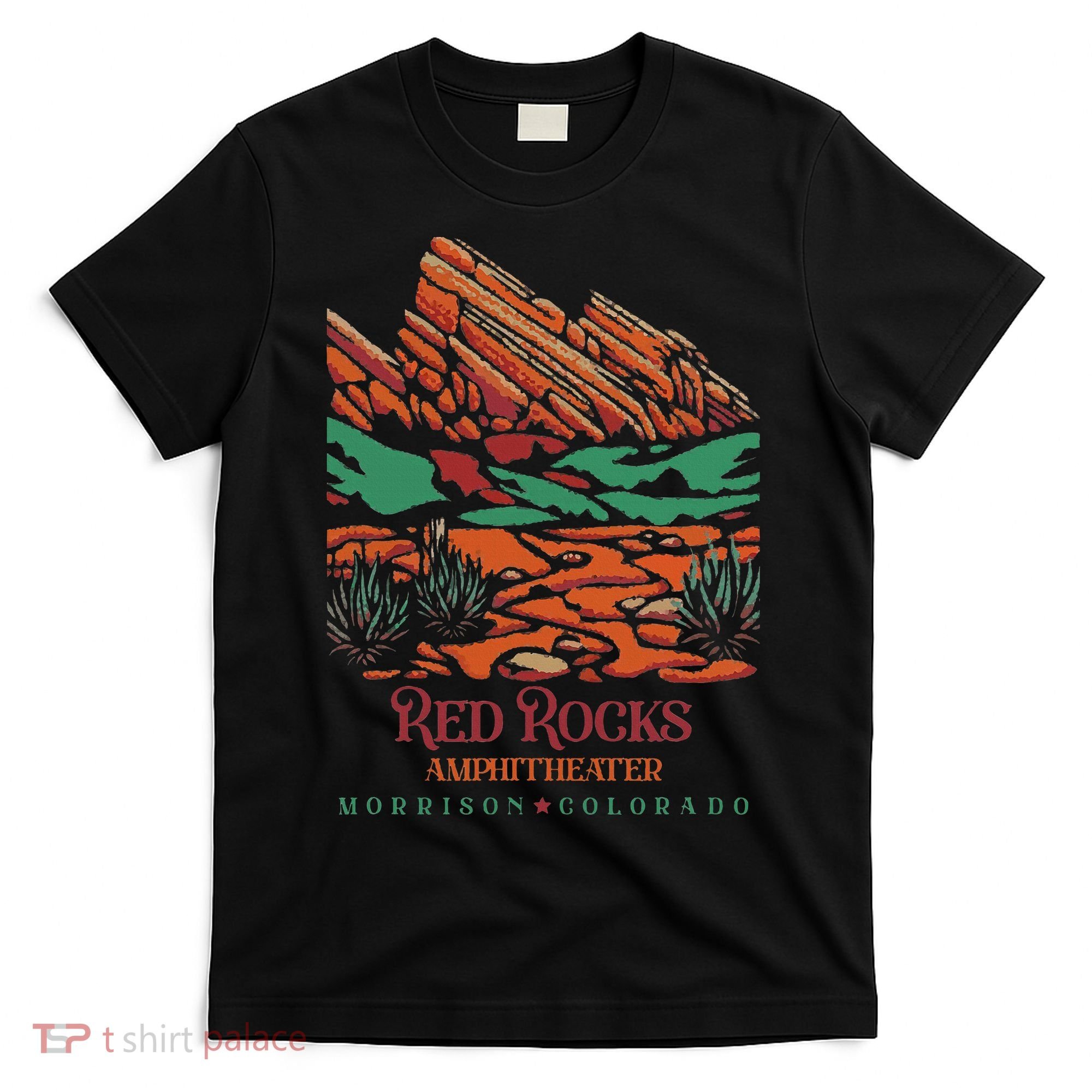 Red Rocks Amphitheater Morrison Colorado Poster Art T-Shirt