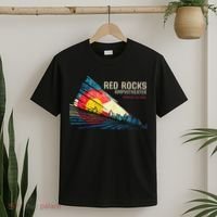 Red Rocks Amphitheater Colorado C State Flag T-Shirt thumb 2