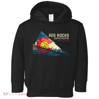Red Rocks Amphitheater Colorado C State Flag Toddler Hoodie