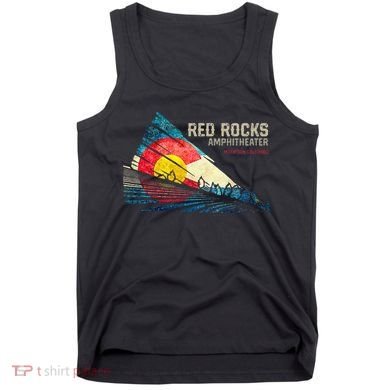 Red Rocks Amphitheater Colorado C State Flag Tank Top