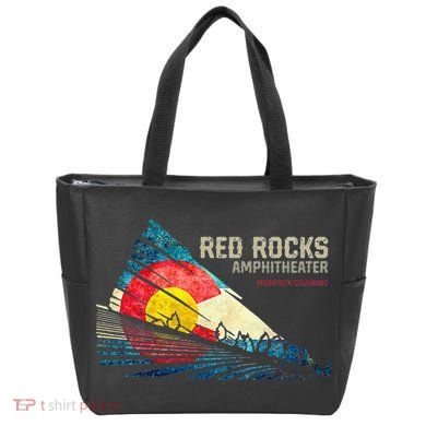 Red Rocks Amphitheater Colorado C State Flag Tote Bag
