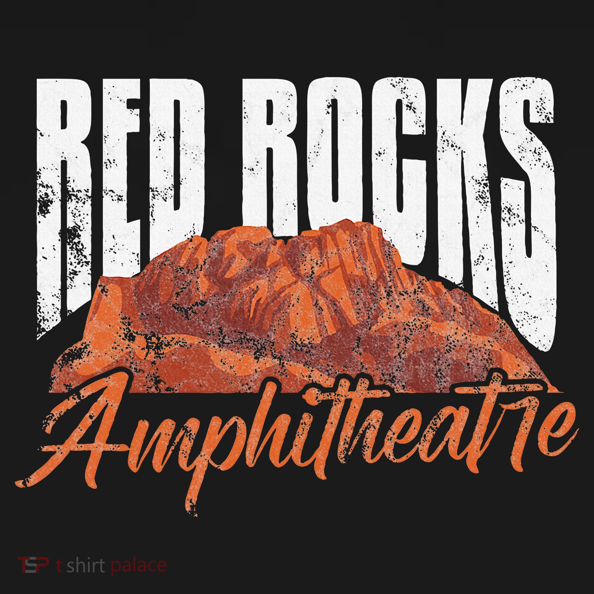 Red Rocks Amphitheatre Morrison Colorado Concerts Distressed T-Shirt