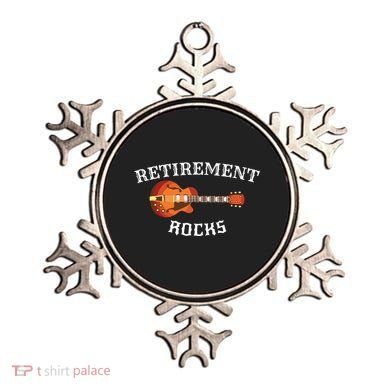 Retirement Rocks Acoustic Guitar Old Rockers Gift Ornament