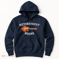 Retirement Rocks Acoustic Guitar Old Rockers Gift Hoodie thumb 0