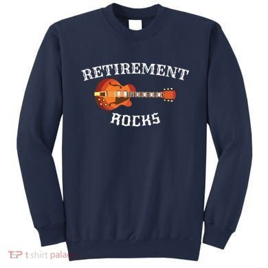 Retirement Rocks Acoustic Guitar Old Rockers Gift Sweatshirt