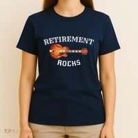 Retirement Rocks Acoustic Guitar Old Rockers Gift T-Shirt thumb 4