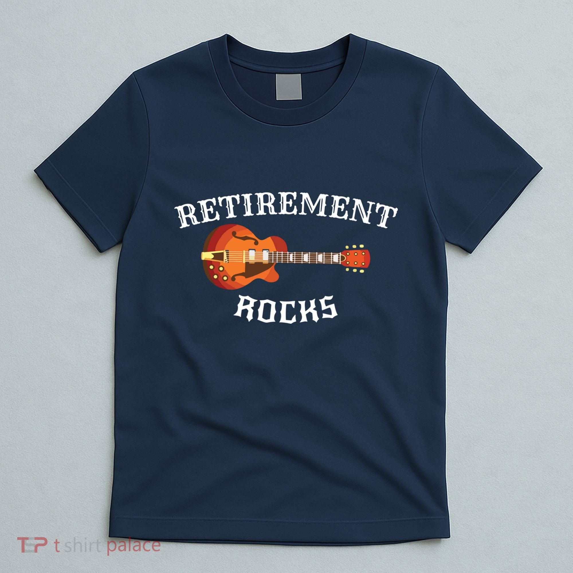 Retirement Rocks Acoustic Guitar Old Rockers Gift T-Shirt