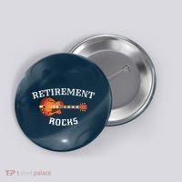 Retirement Rocks Acoustic Guitar Old Rockers Gift Button thumb 0