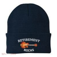 Retirement Rocks Acoustic Guitar Old Rockers Gift Beanie thumb 0