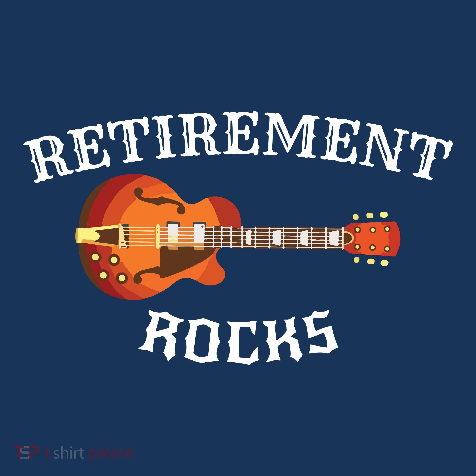Retirement Rocks Acoustic Guitar Old Rockers Gift Women's T-Shirt