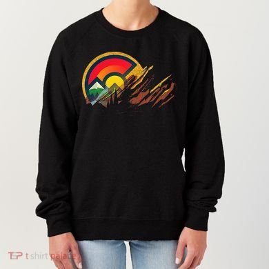 Red Rocks Amphitheater Colorado State Flag Women's Sweatshirt