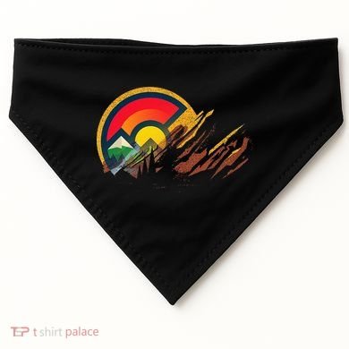Red Rocks Amphitheater Colorado State Flag USA-Made Doggie Bandana
