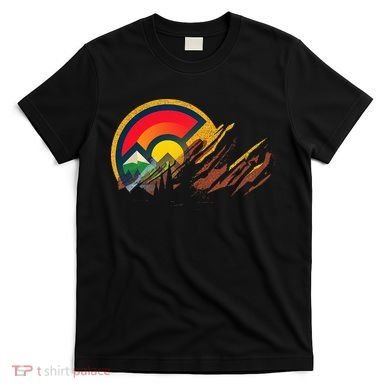 Red Rocks Amphitheater Colorado State Flag T-Shirt