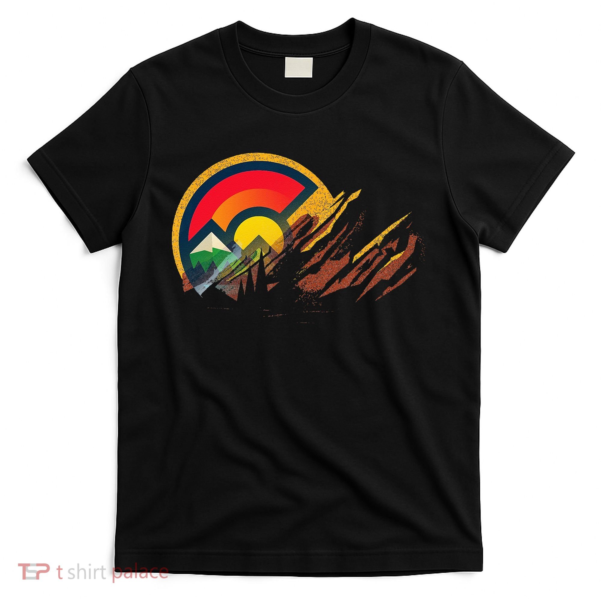 Red Rocks Amphitheater Colorado State Flag T-Shirt