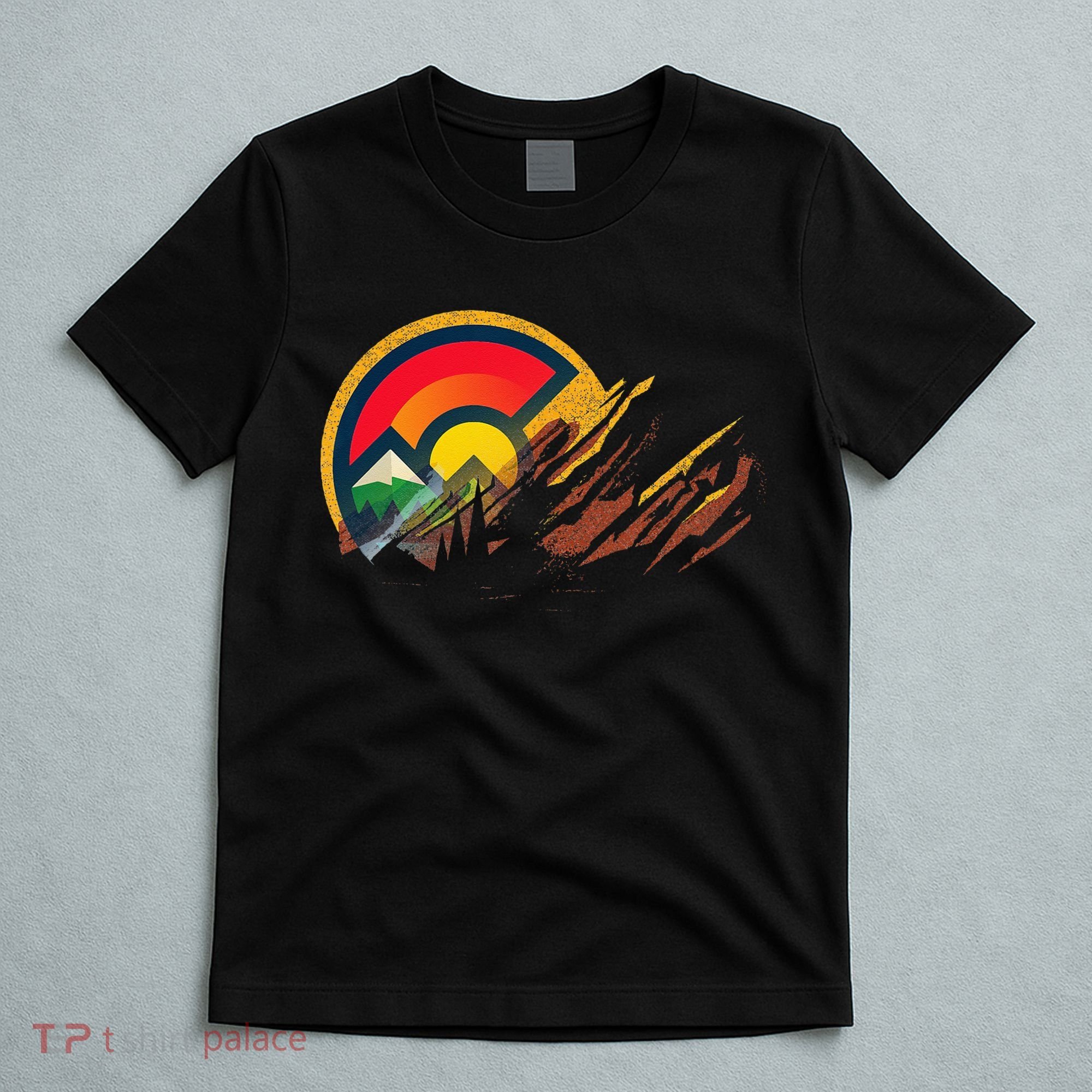 Red Rocks Amphitheater Colorado State Flag T-Shirt
