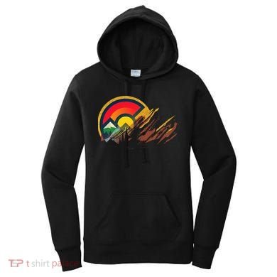 Red Rocks Amphitheater Colorado State Flag Women's Hoodie