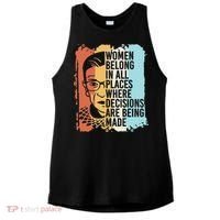Rbg Ruth Bader Ginsburg Feminist Political Gift Ladies PosiCharge Tri-Blend Wicking Tank thumb 0