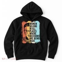 Rbg Ruth Bader Ginsburg Feminist Political Gift Hoodie thumb 0
