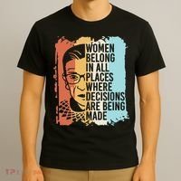 Rbg Ruth Bader Ginsburg Feminist Political Gift T-Shirt thumb 3