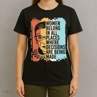 Rbg Ruth Bader Ginsburg Feminist Political Gift T-Shirt thumb 4