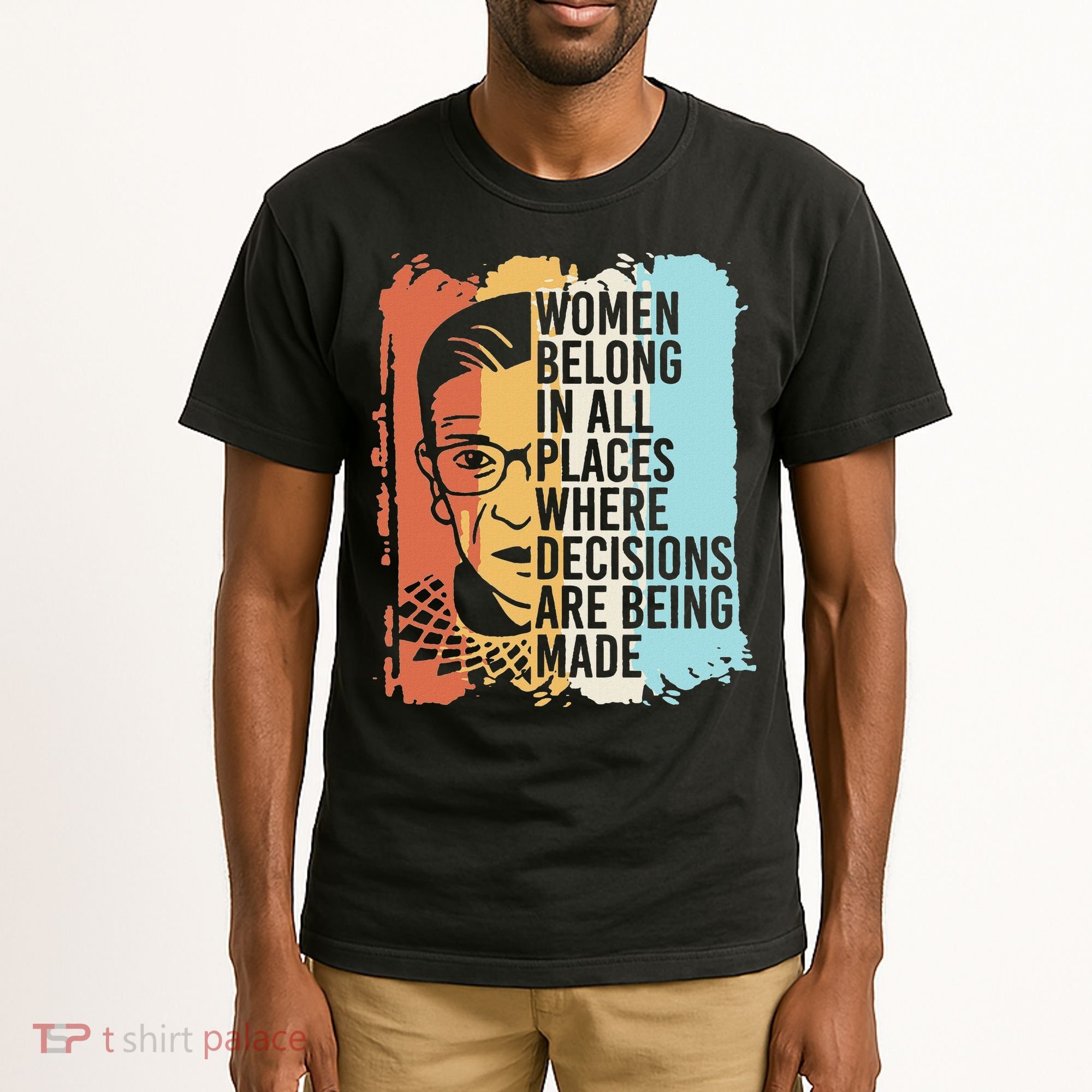 Rbg Ruth Bader Ginsburg Feminist Political Gift Tall T-Shirt